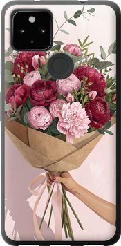 Силіконовий чохол 'Півонії 1' для Google Pixel 5A 6705u-2286-71694 фото