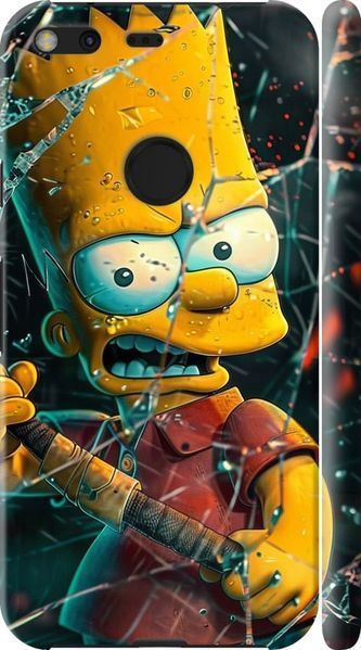 3D пластиковий матовий чохол 'Барт-руйнівник' для Google Pixel XL 6187m-401-71694 фото