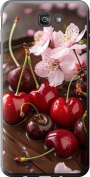 Силиконовый чехол 'Вишня в шоколаде' для Samsung J7 Prime 6698u-610-71694 фото