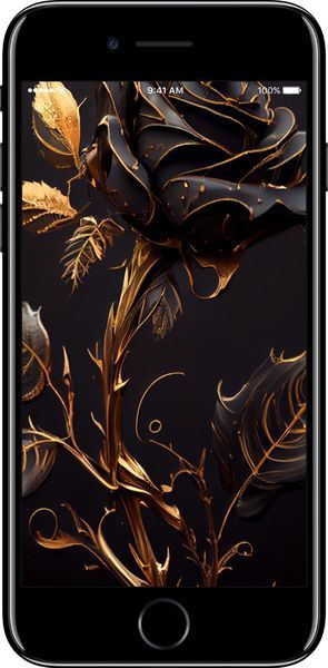 Силиконовый чехол 'Роза 3' для iPhone 7 5552u-336-71694 фото