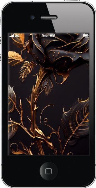 2D пластиковый чехол 'Роза 3' для iPhone 4 5552t-15-71694 фото