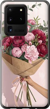 2D пластиковый чехол 'Пионы 1' для Samsung S20 Ultra 6705t-1831-71694 фото