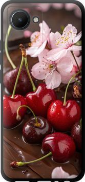 TPU чехол 'Вишня в шоколаде' для Realme C30 6698b-2700-71694 фото